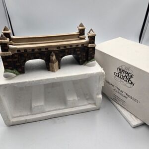 Dept 56 Stone Train Tressel Bridge NEW Retired 1988 Heritage Village Acces 59811